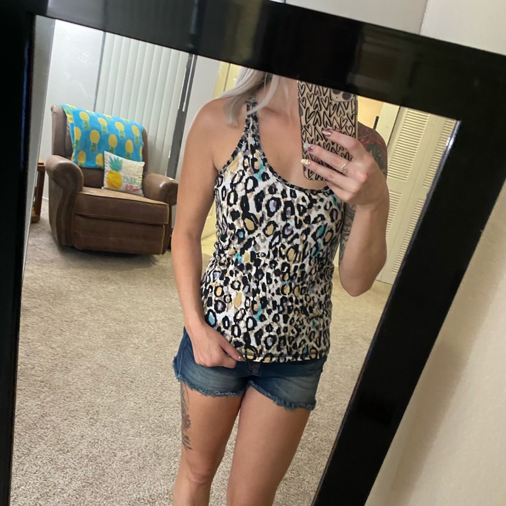 Cheetah print tank!